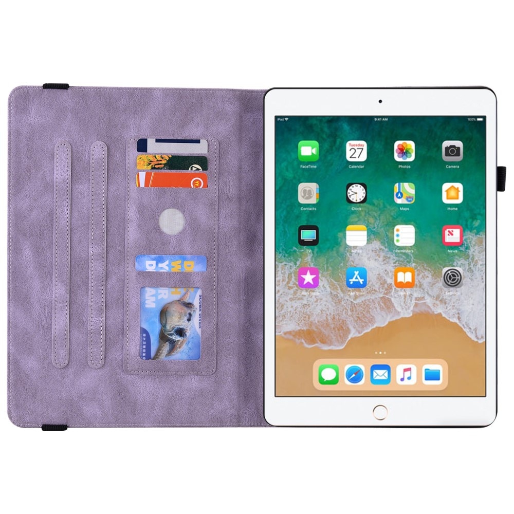 Nahkakotelo Perhonen iPad 9.7 6th Gen (2018) liila