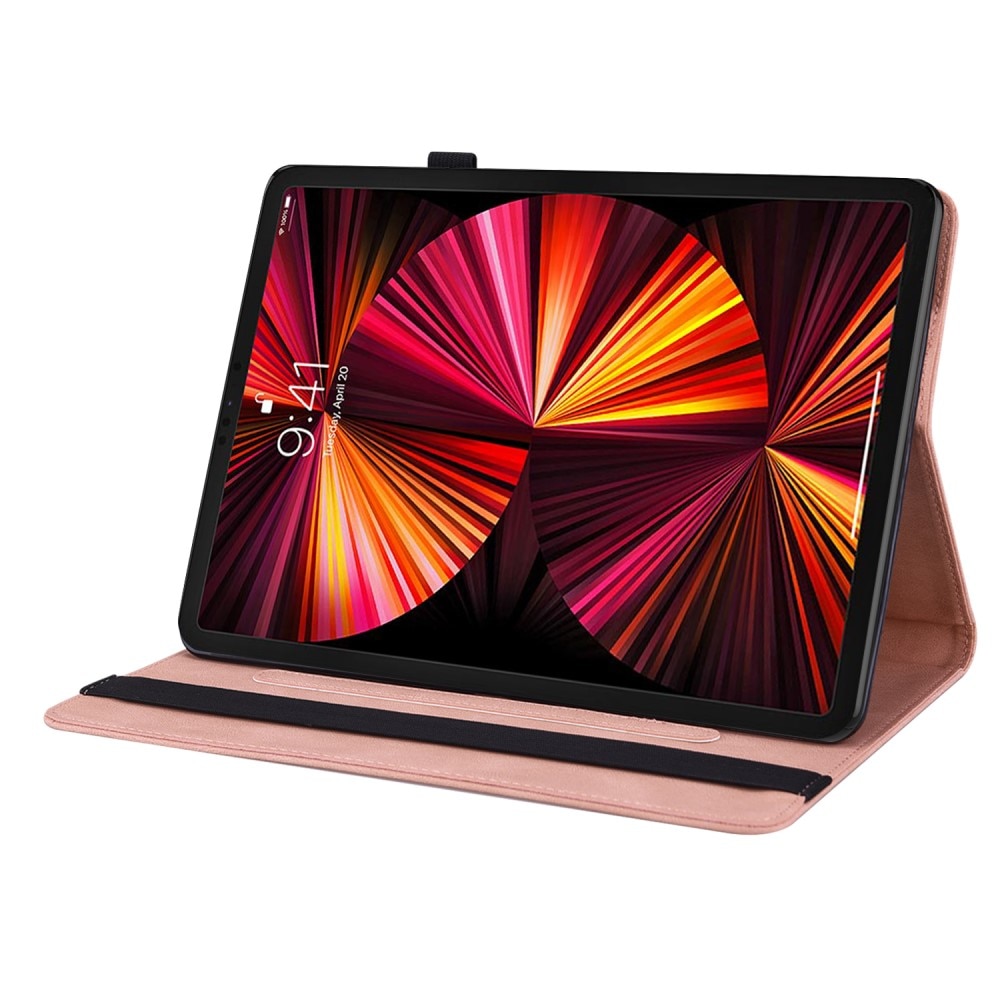 Nahkakotelo Perhonen iPad Pro 11 2nd Gen (2020) vaaleanpunainen