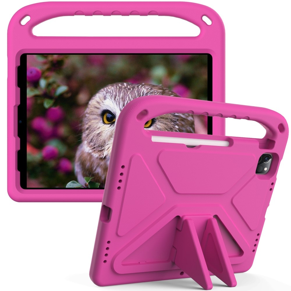 Kuori EVA kahvalla iPad Air 10.9 5th Gen (2022) vaaleanpunainen