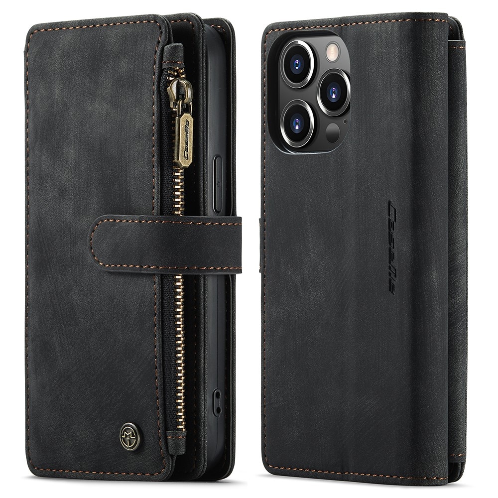 Zipper Wallet iPhone 13 Pro musta