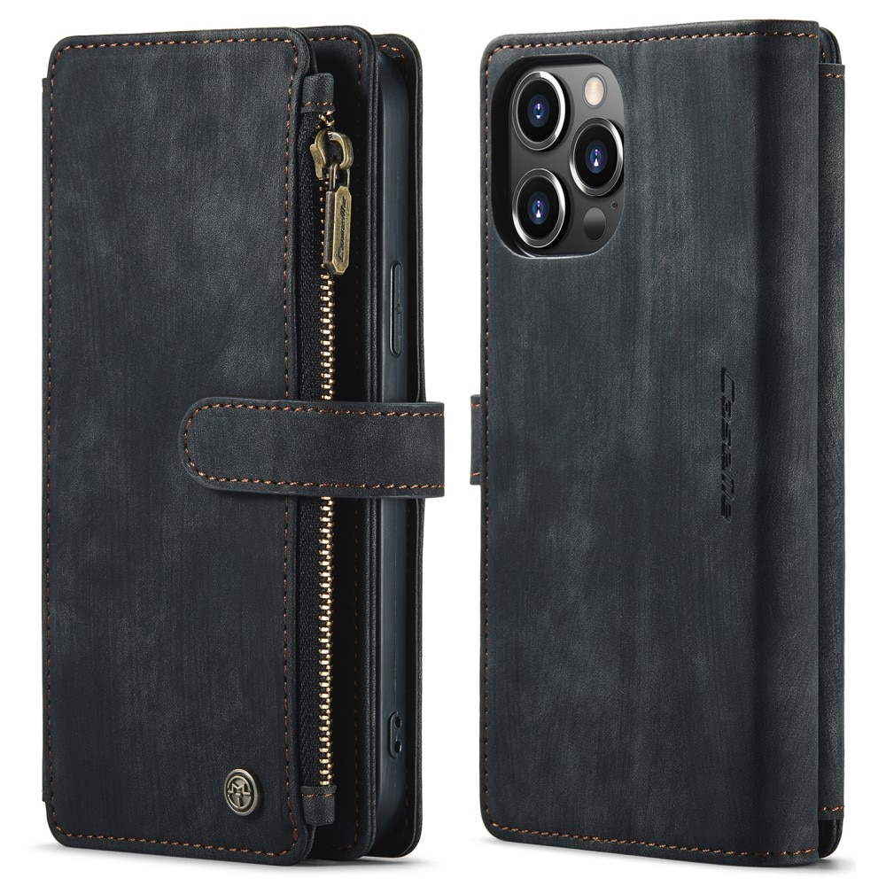 Zipper Wallet iPhone 13 Pro Max musta