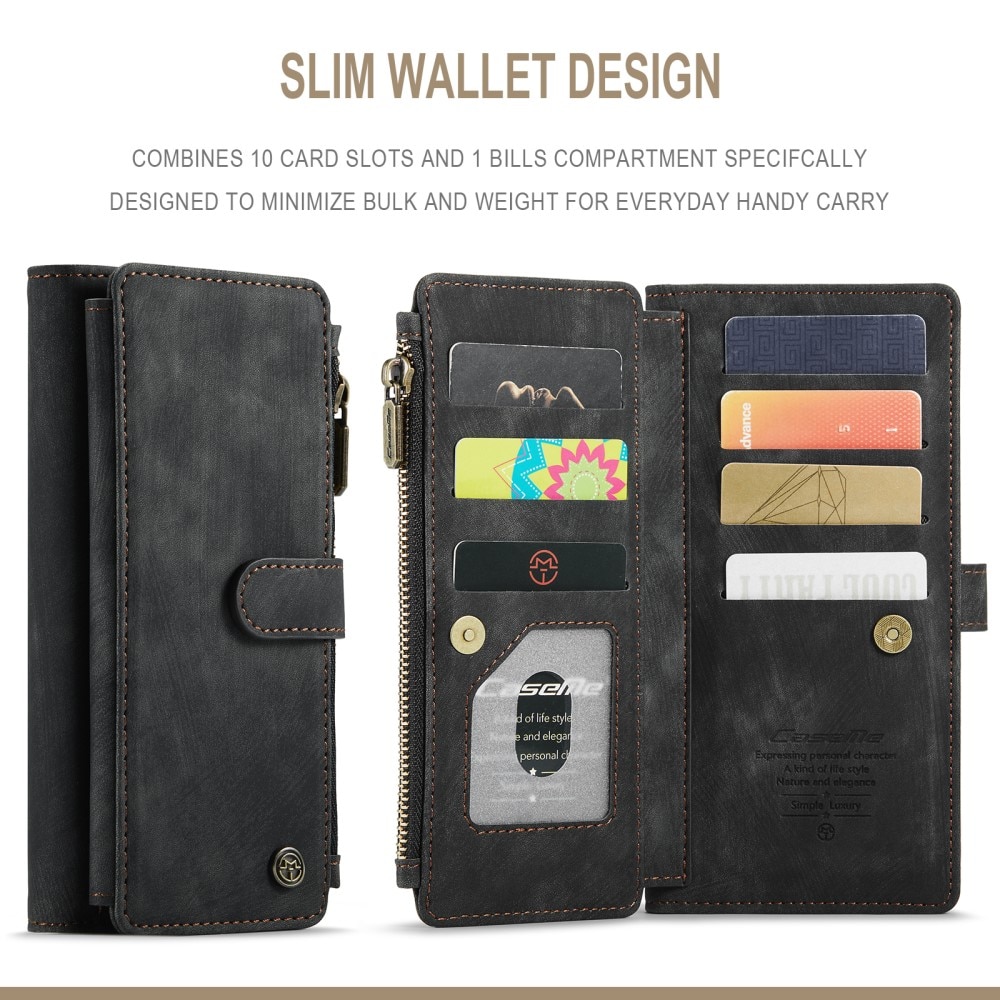 Zipper Wallet iPhone 13 Pro Max musta