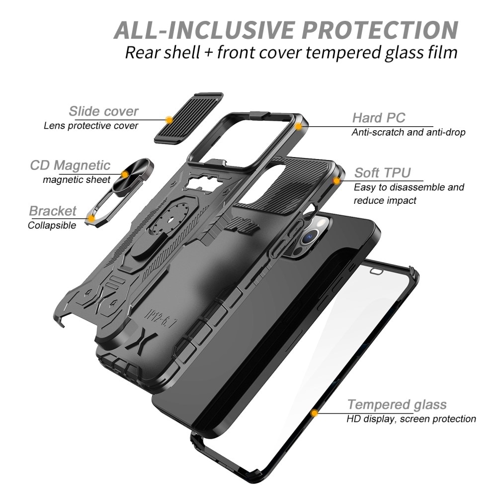 Tactical Full Protection Case iPhone 12/12 Pro Black