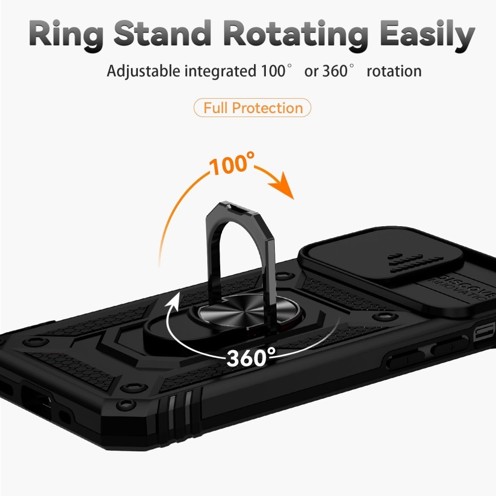 Hybridikuori Ring+Camera Protection iPhone 12 Pro Max musta