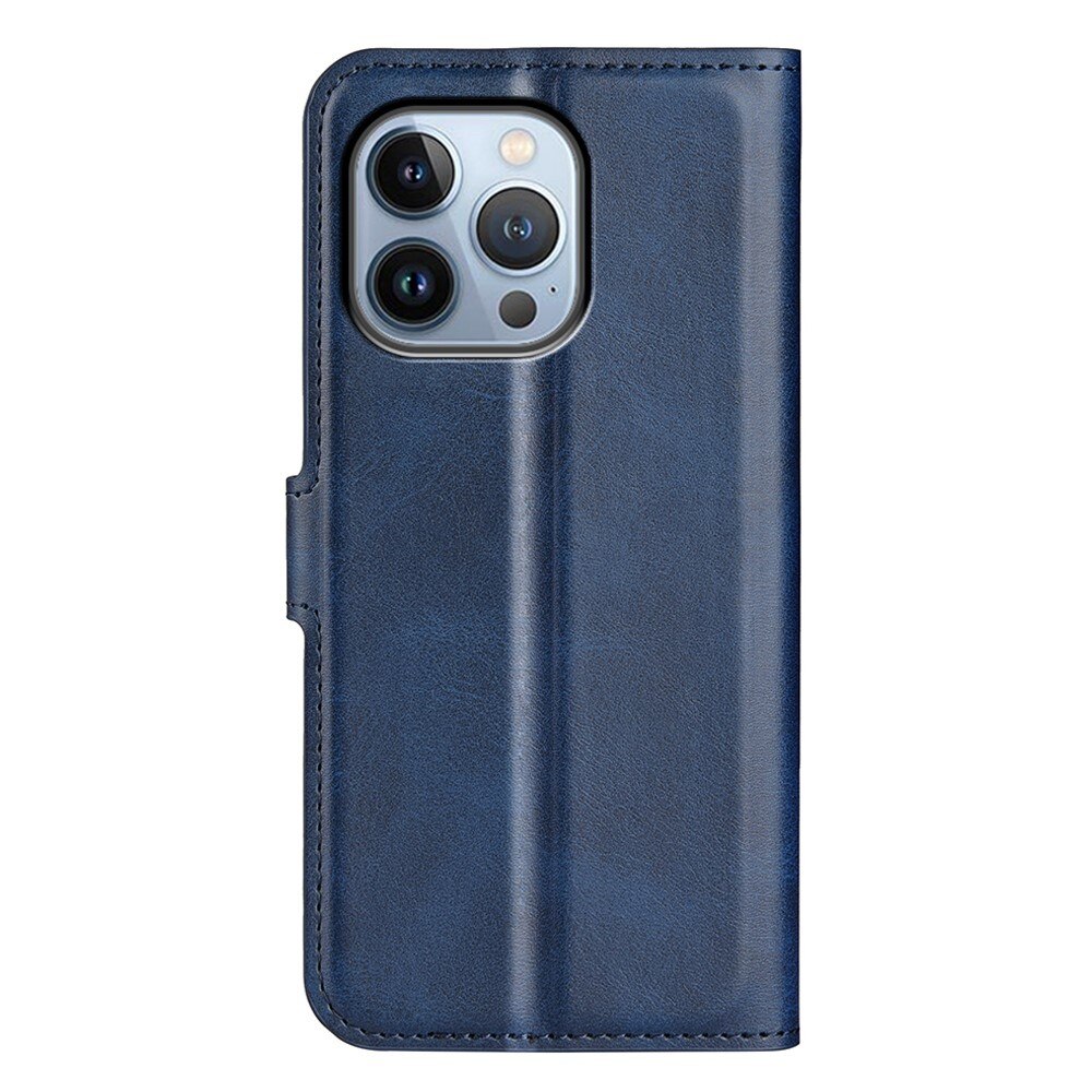 Leather Wallet iPhone 14 Pro Max Blue