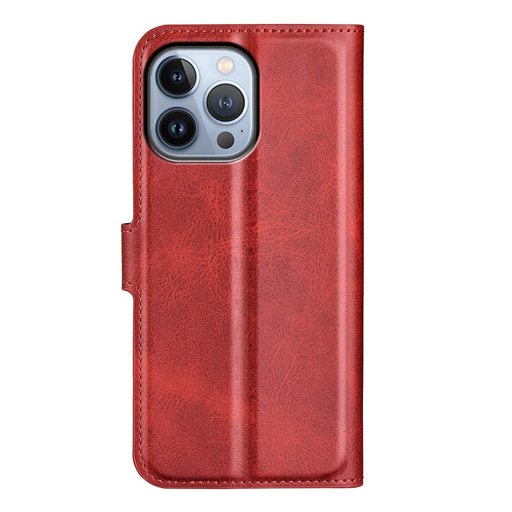 Leather Wallet iPhone 14 Pro Red