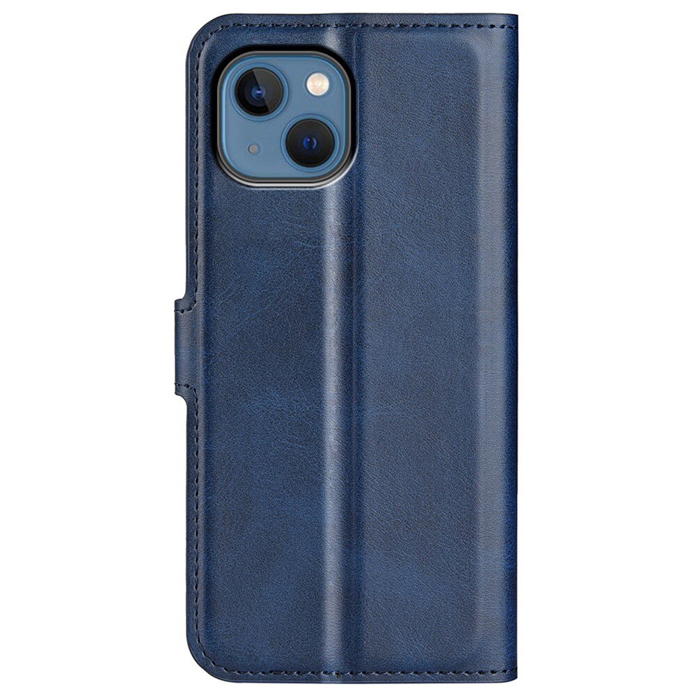 Leather Wallet iPhone 14 Plus Blue