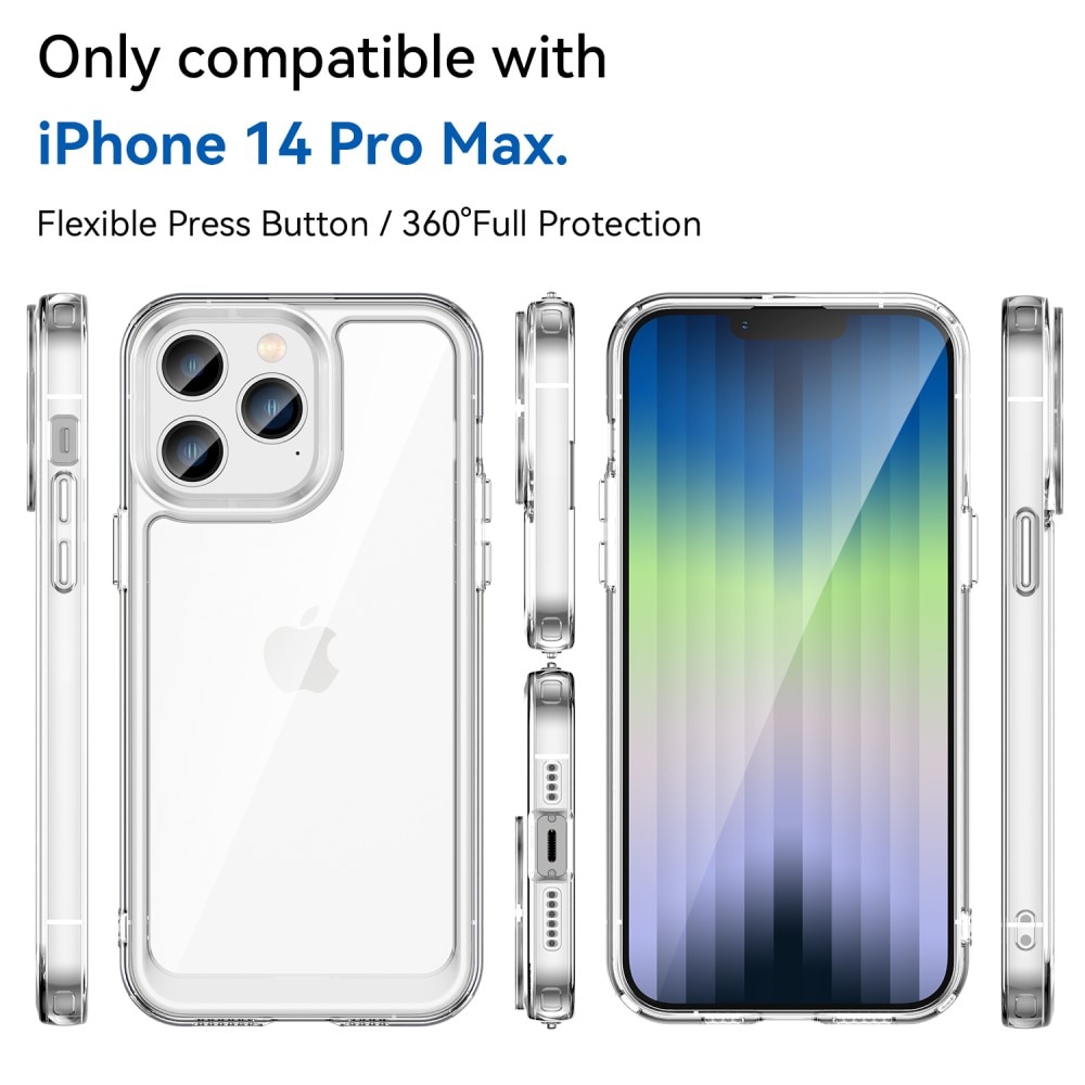 Crystal Hybrid Case iPhone 14 Pro Max Läpinäkyvä