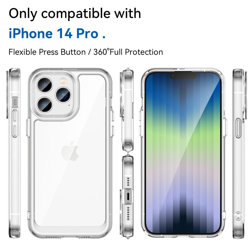 Crystal Hybrid Case iPhone 14 Pro Läpinäkyvä