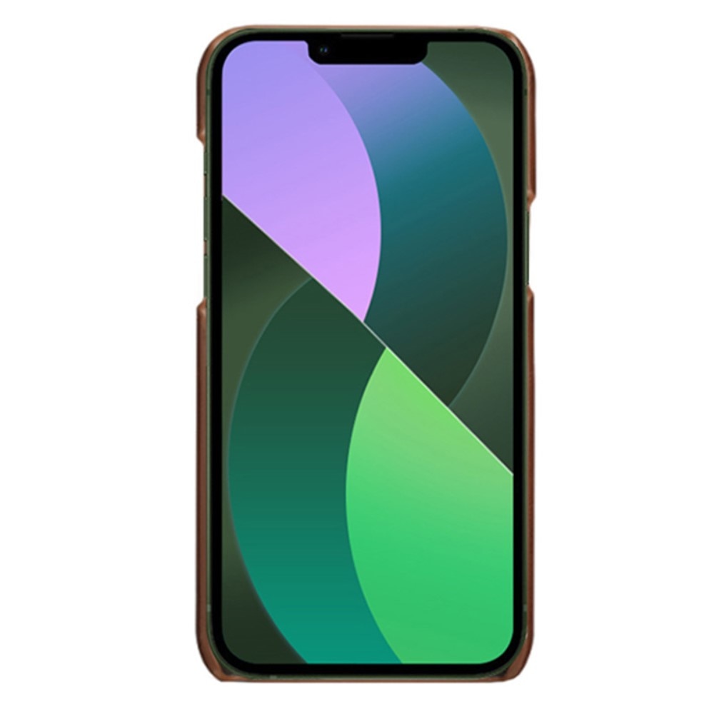 Card Slots Case iPhone 14 Ruskea