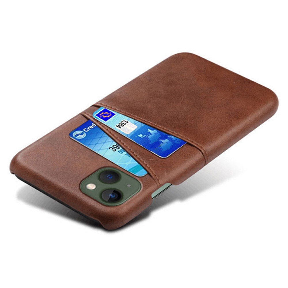 Card Slots Case iPhone 14 ruskea