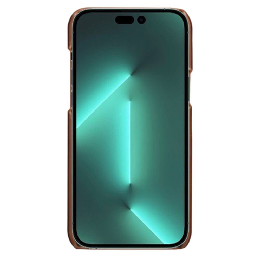 Card Slots Case iPhone 14 Pro Ruskea