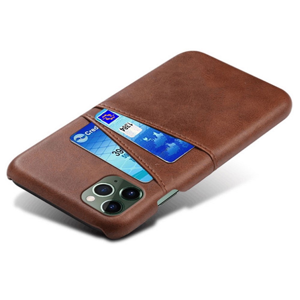 Card Slots Case iPhone 14 Pro ruskea