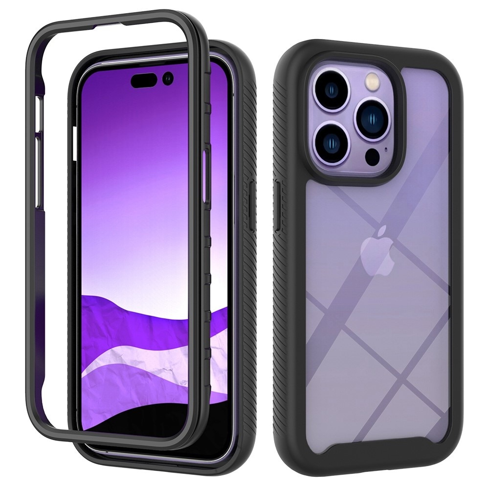 Full Cover Kuori iPhone 14 Pro Musta