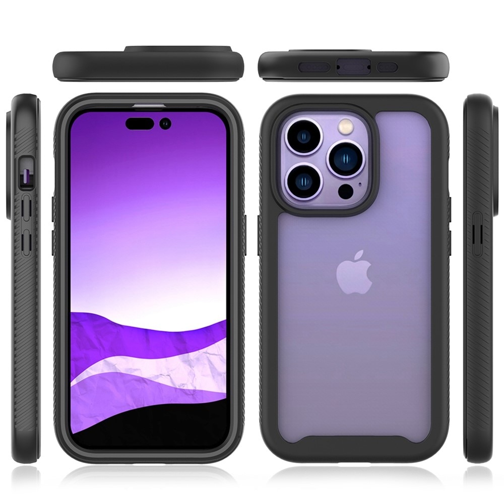 Full Cover Kuori iPhone 14 Pro Musta