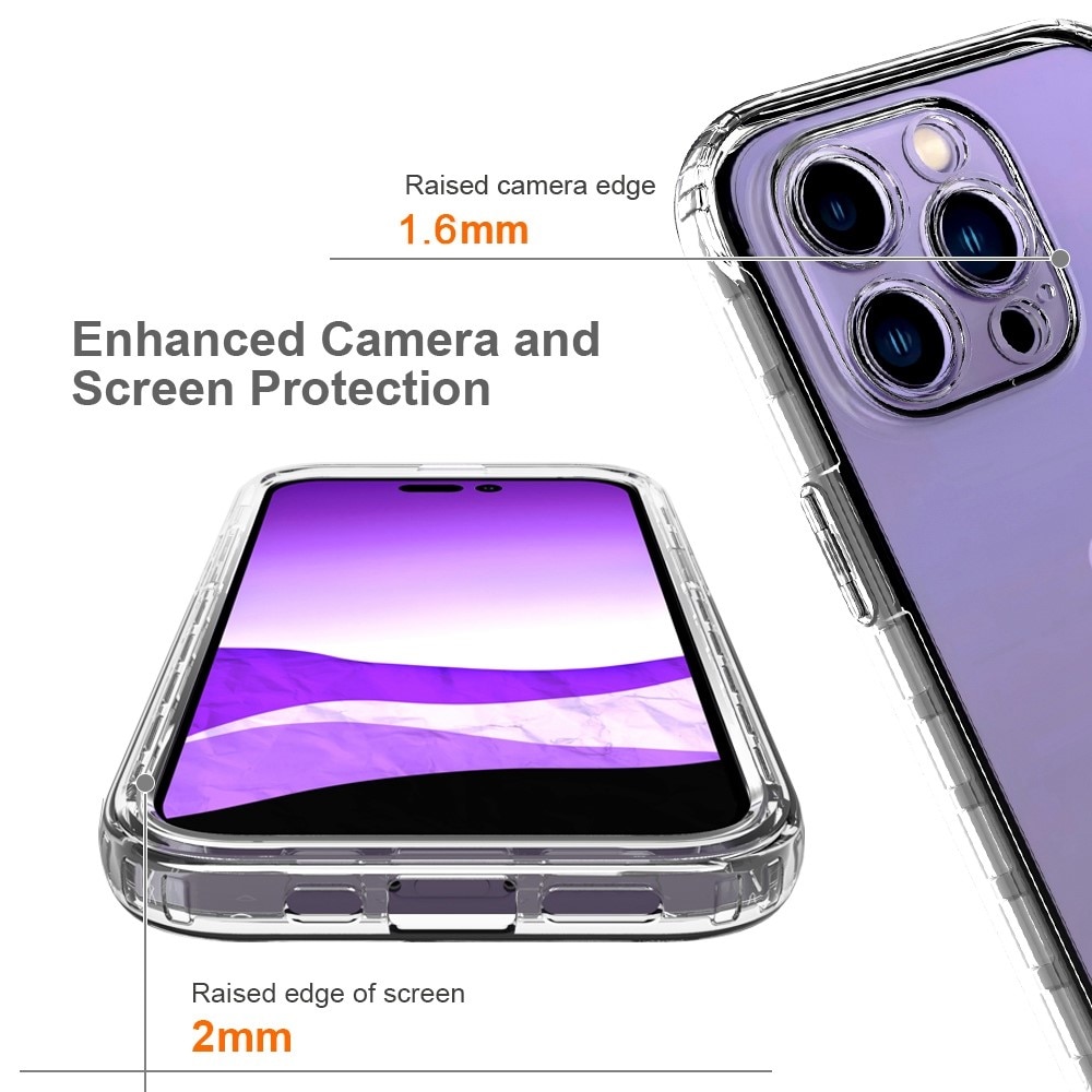 Full Cover Kuori iPhone 14 Pro Kirkas