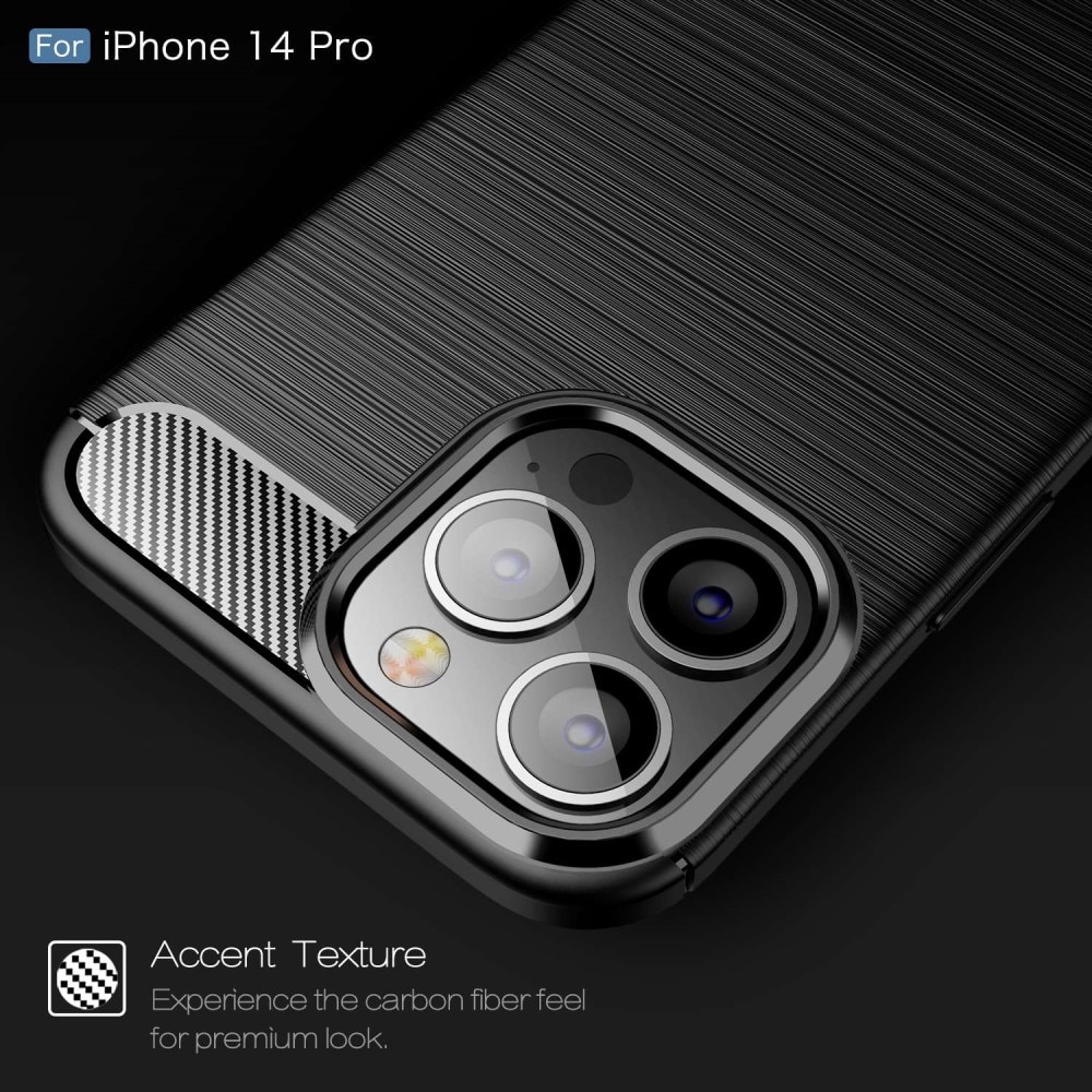 Brushed TPU Kuori iPhone 14 Pro Black