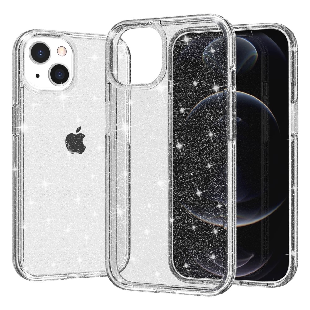 Liquid Glitter Case iPhone 15 Plus kirkas