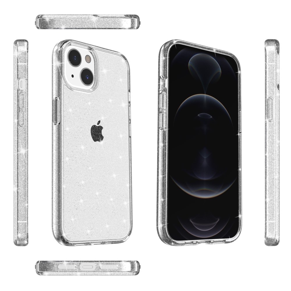 Liquid Glitter Case iPhone 15 Plus kirkas