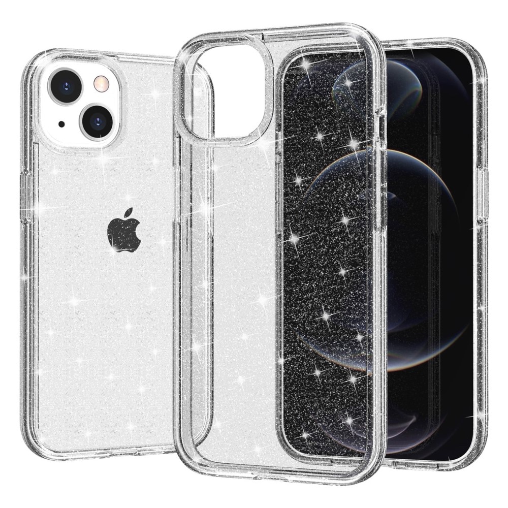 Liquid Glitter Case iPhone 15 kirkas
