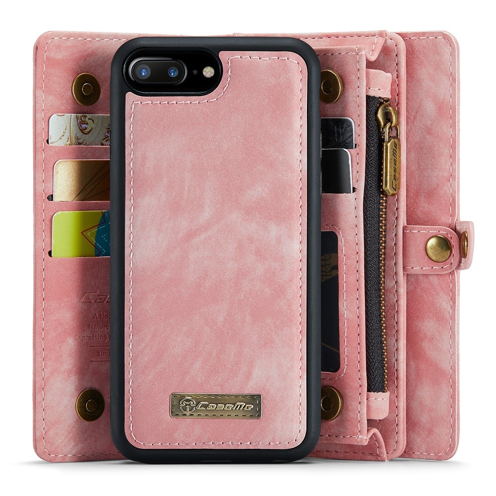 Multi-slot Suojakotelo iPhone 7 Plus/8 Plus vaaleanpunainen