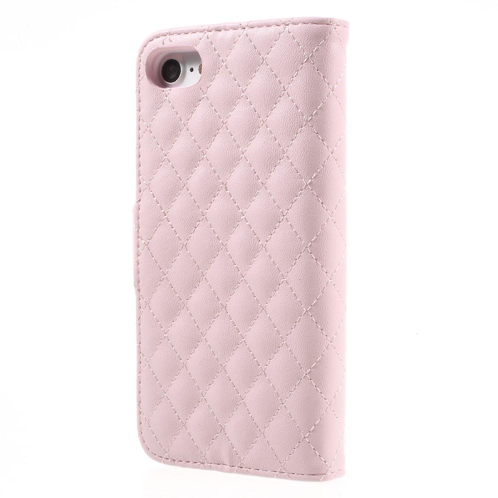 Lompakkokotelot iPhone SE (2022) Quilted Vaaleanpunainen