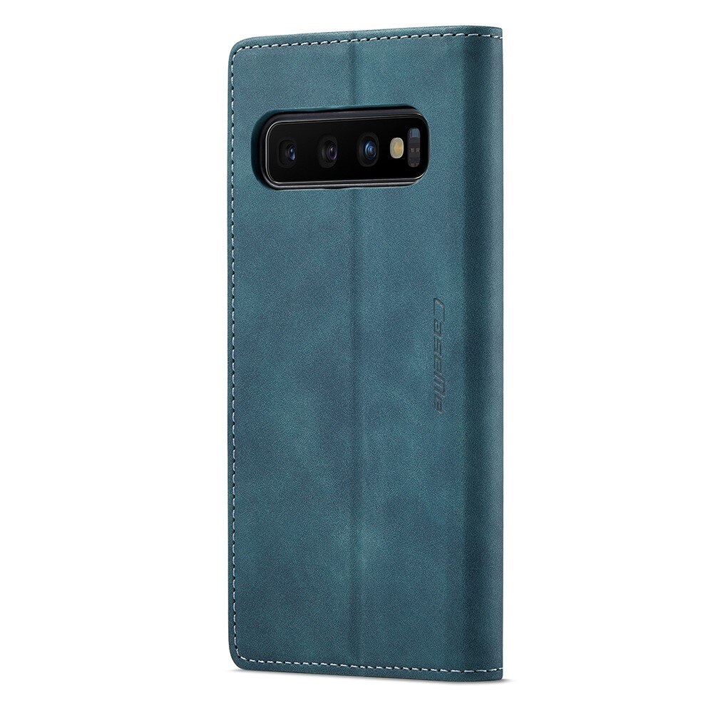 Slim Lompakkokotelo Samsung Galaxy S10 Sininen