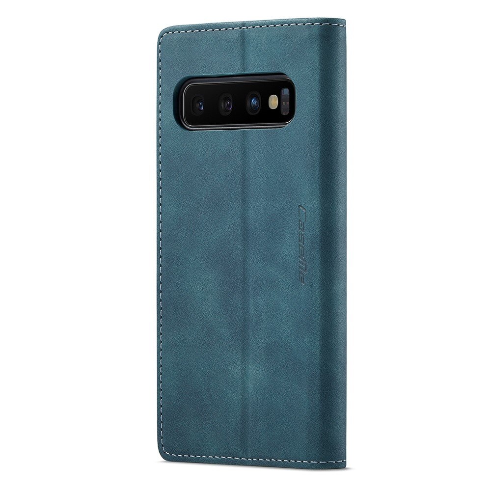 Slim Lompakkokotelo Samsung Galaxy S10 sininen