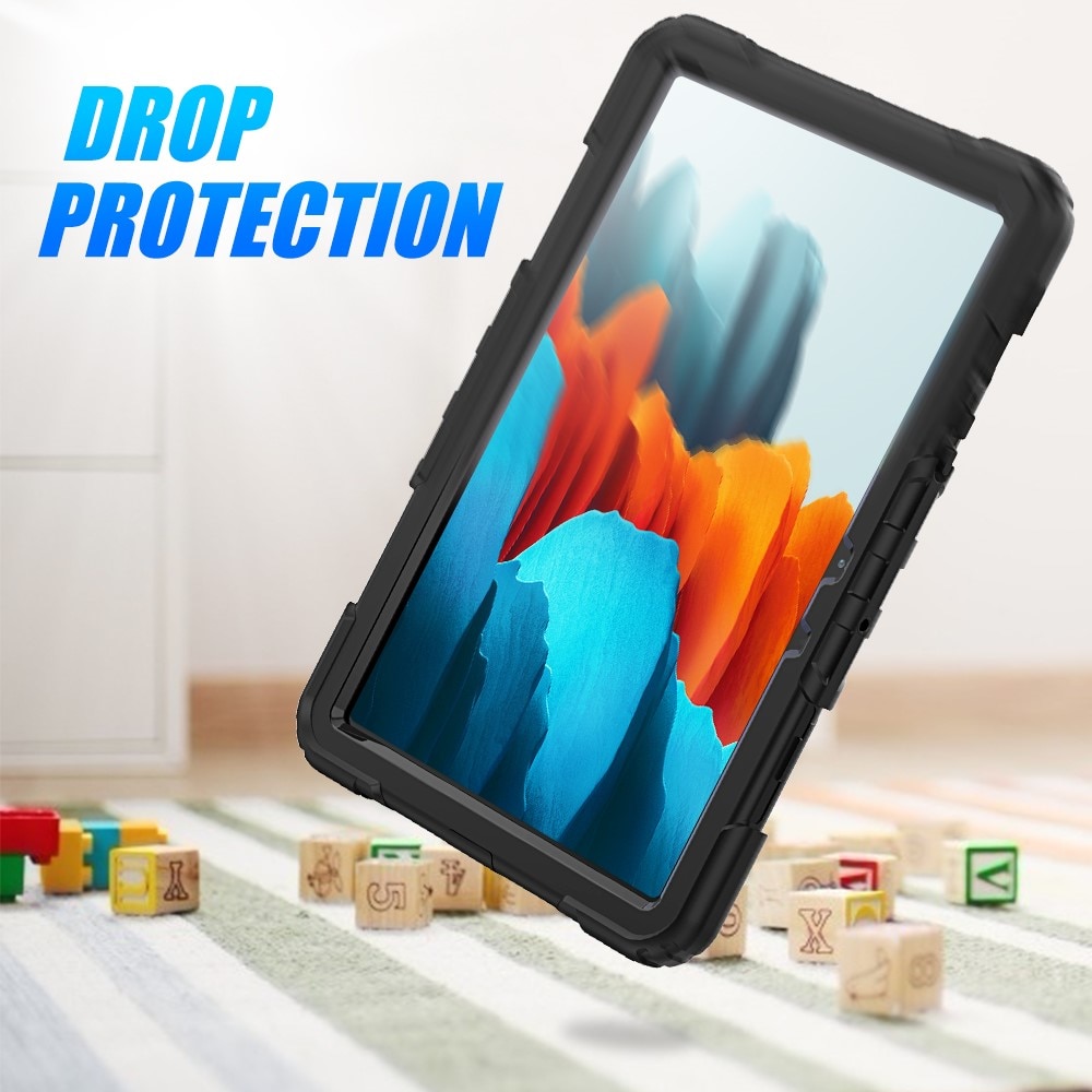 Iskunkestävä Full Protection Hybridikuori Samsung Galaxy Tab S7/S8 11.0 musta