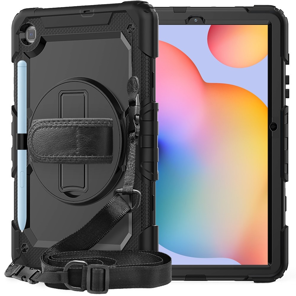 Iskunkestävä Full Protection Hybridikuori Samsung Galaxy Tab S6 Lite 10.4 musta