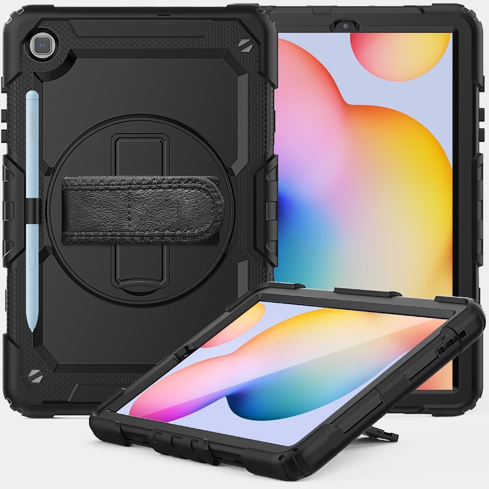 Iskunkestävä Full Protection Hybridikuori Samsung Galaxy Tab S6 Lite 10.4 musta