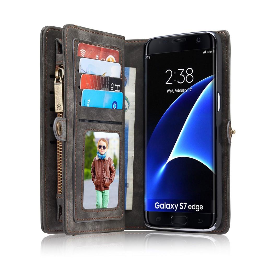Multi-slot Suojakotelo Galaxy S7 Edge harmaa