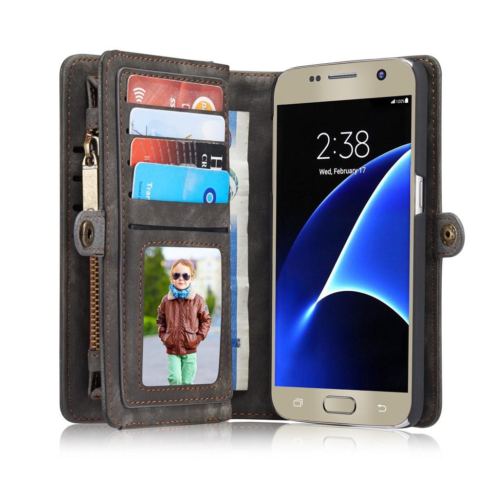 Multi-slot Suojakotelo Samsung Galaxy S7 Harmaa