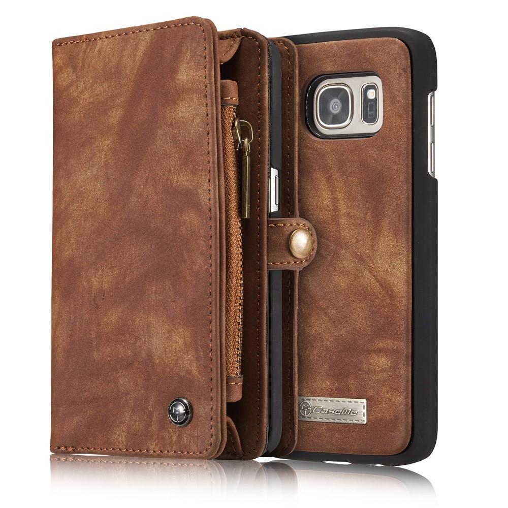 Multi-slot Suojakotelo Samsung Galaxy S7 Ruskea