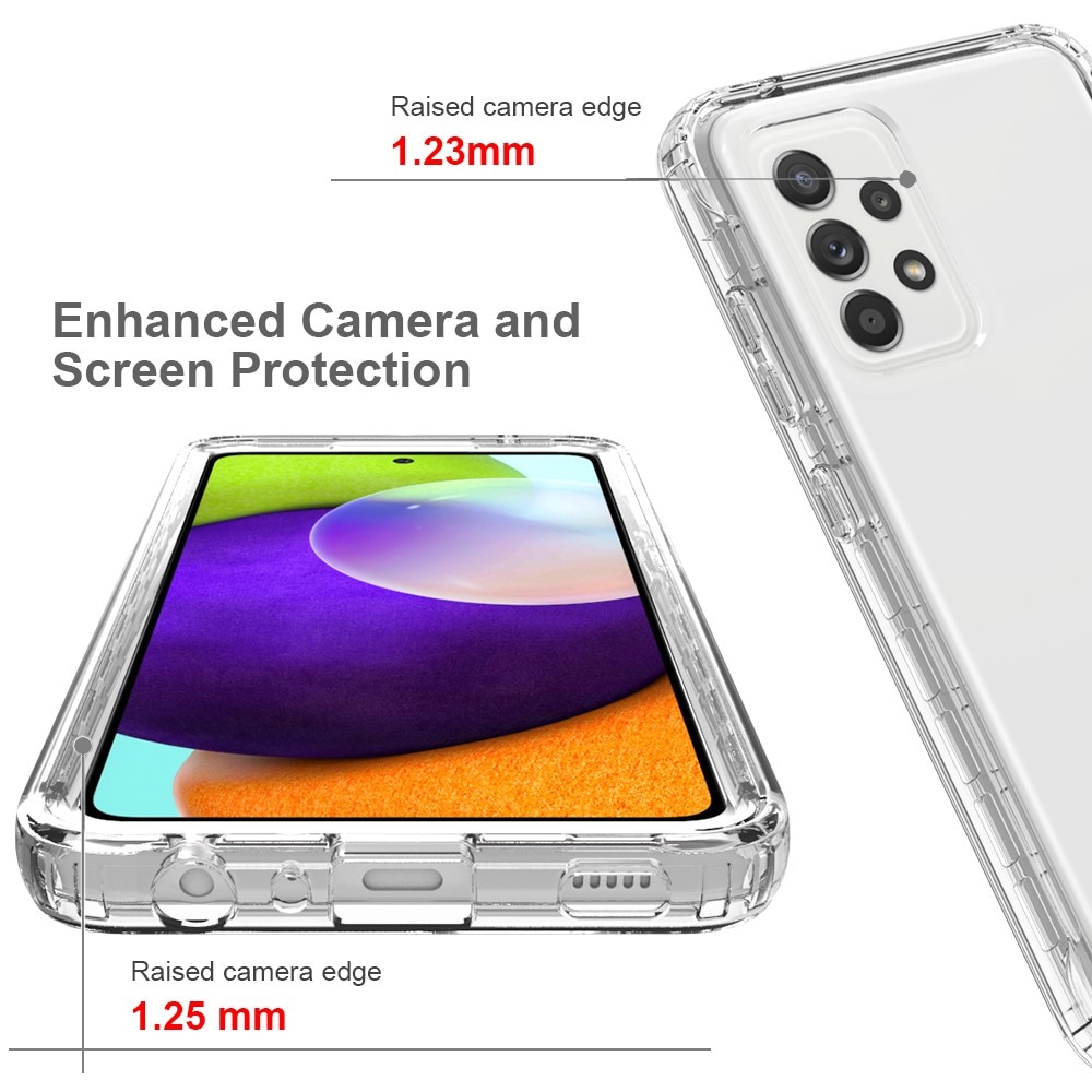 Full Cover Kuori Samsung Galaxy A52/A52s kirkas