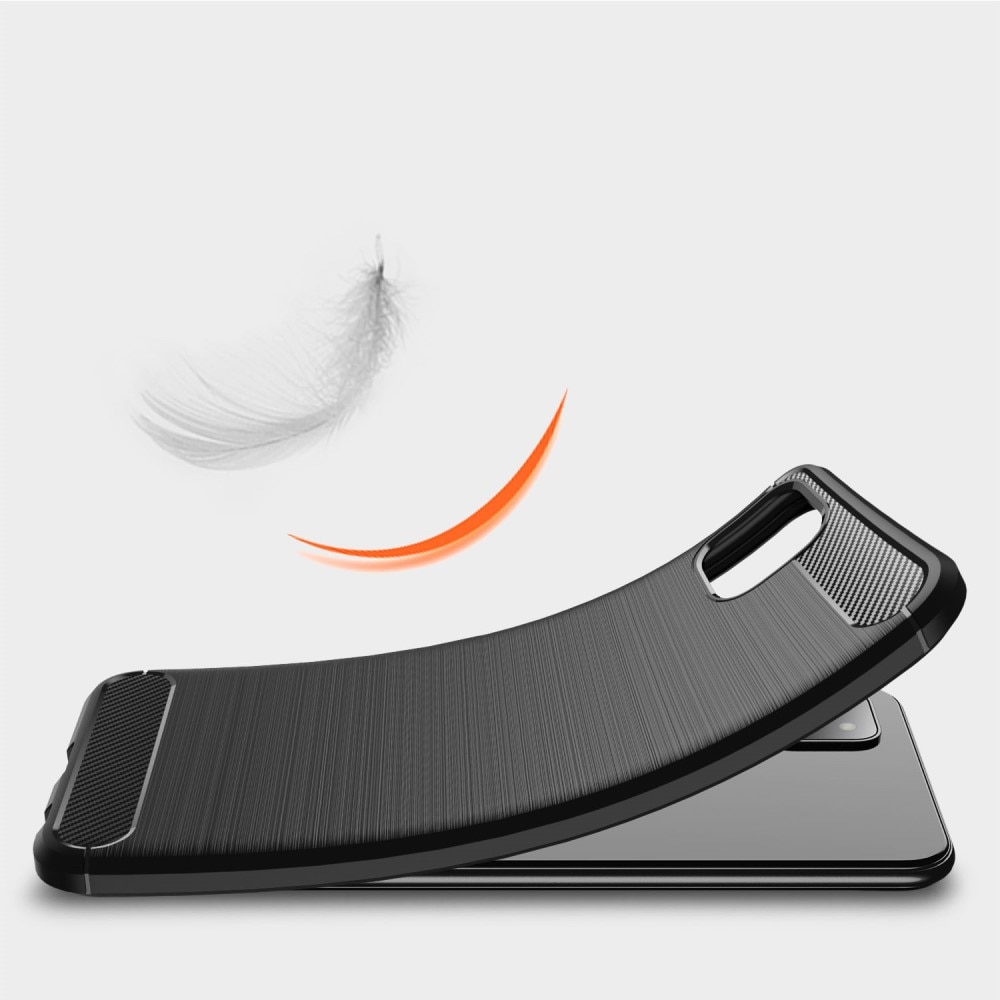 Samsung Galaxy A22 5G Kuori TPU Brushed Musta