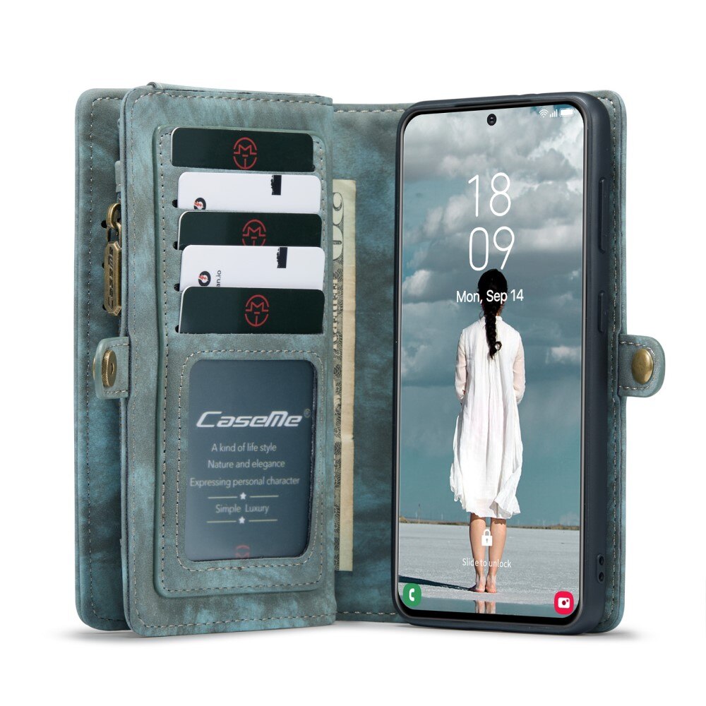 Multi-slot Suojakotelo Samsung Galaxy S21 FE Sininen