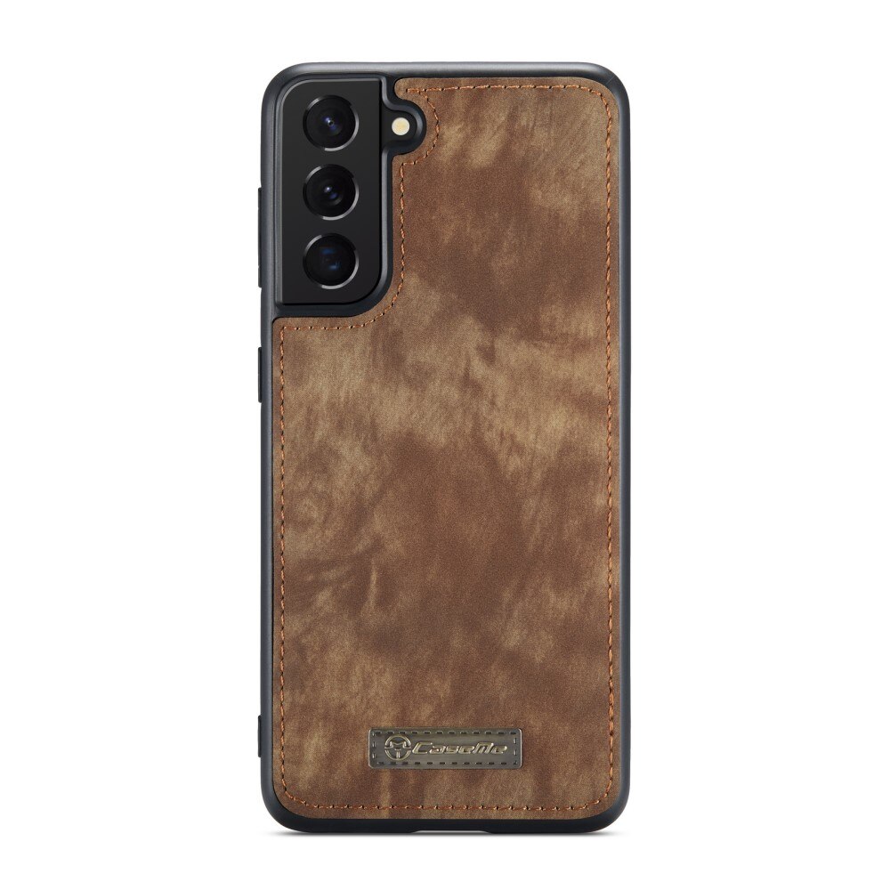 Multi-slot Suojakotelo Samsung Galaxy S21 FE Ruskea