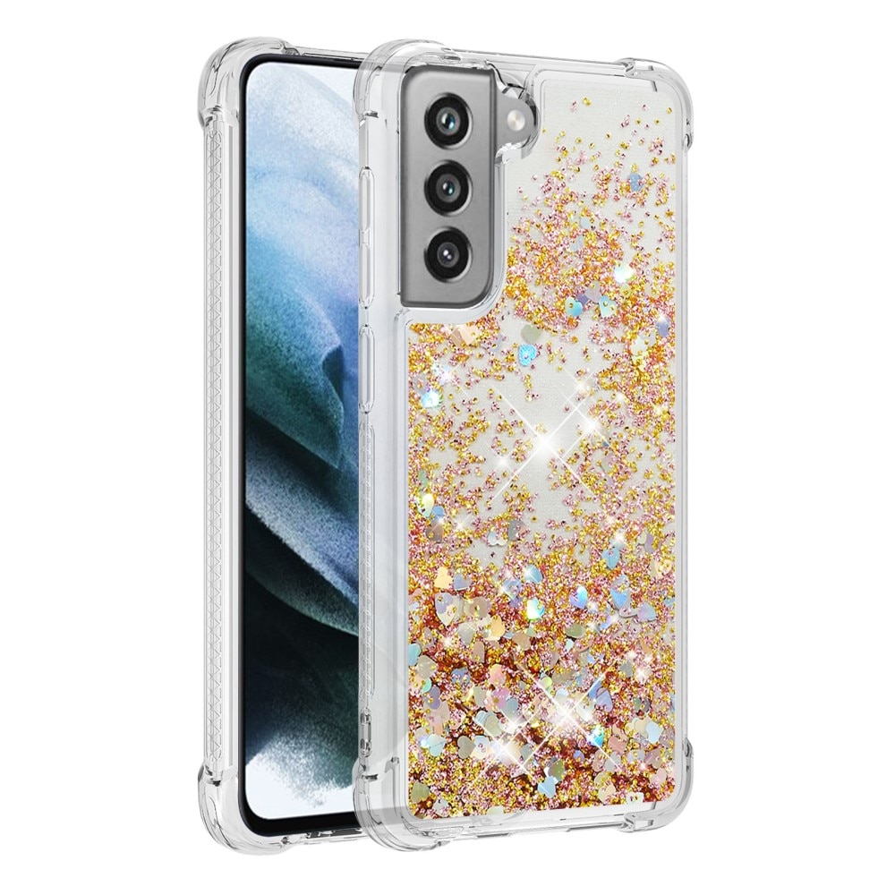 Samsung Galaxy S21 FE Glitter Powder TPU Case Kulta