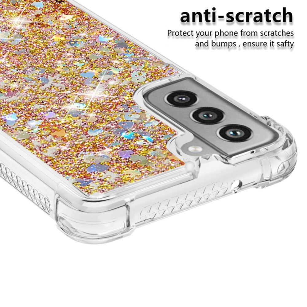 Samsung Galaxy S21 FE Glitter Powder TPU Case Kulta