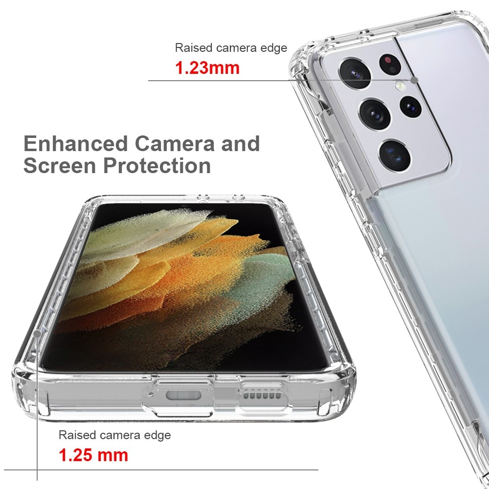 Full Cover Kuori Samsung Galaxy S21 Ultra Kirkas