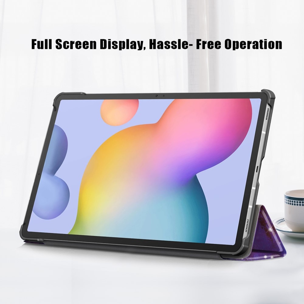 Kotelo Tri-fold Samsung Galaxy Tab S7 FE ulkoavaruus