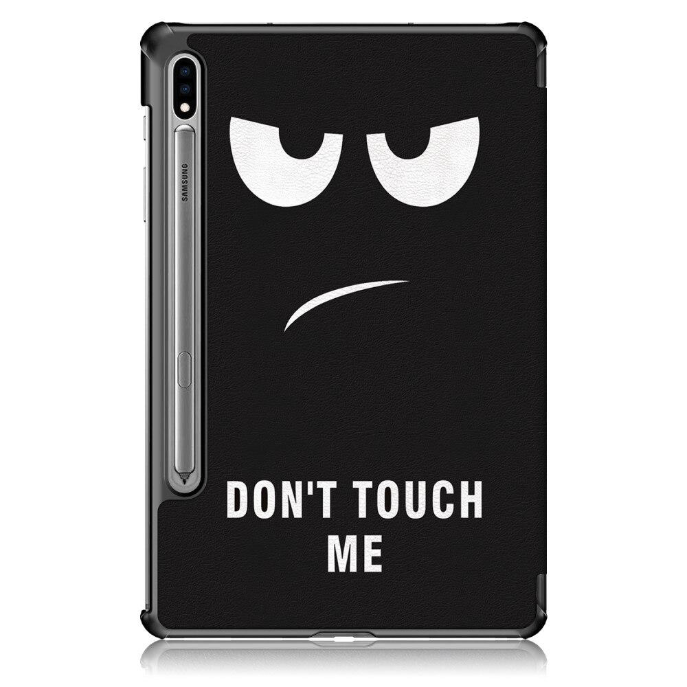 Kotelo Tri-fold Samsung Galaxy Tab S7 FE Don't Touch Me