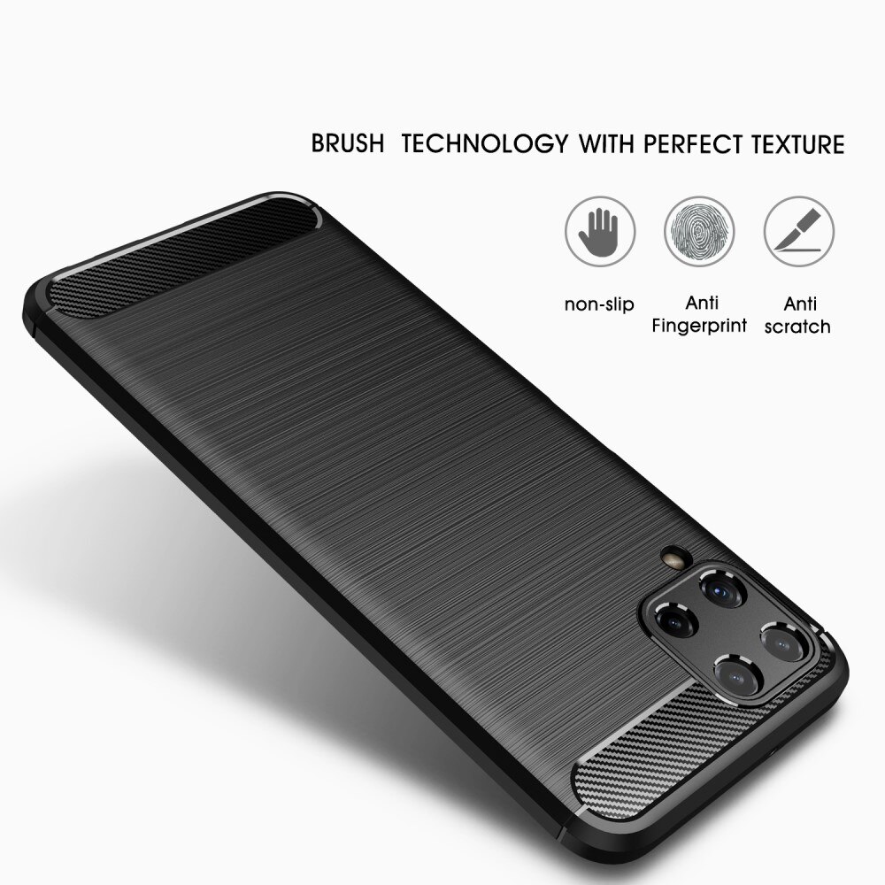 Samsung Galaxy A22 4G Kuori TPU Brushed Musta