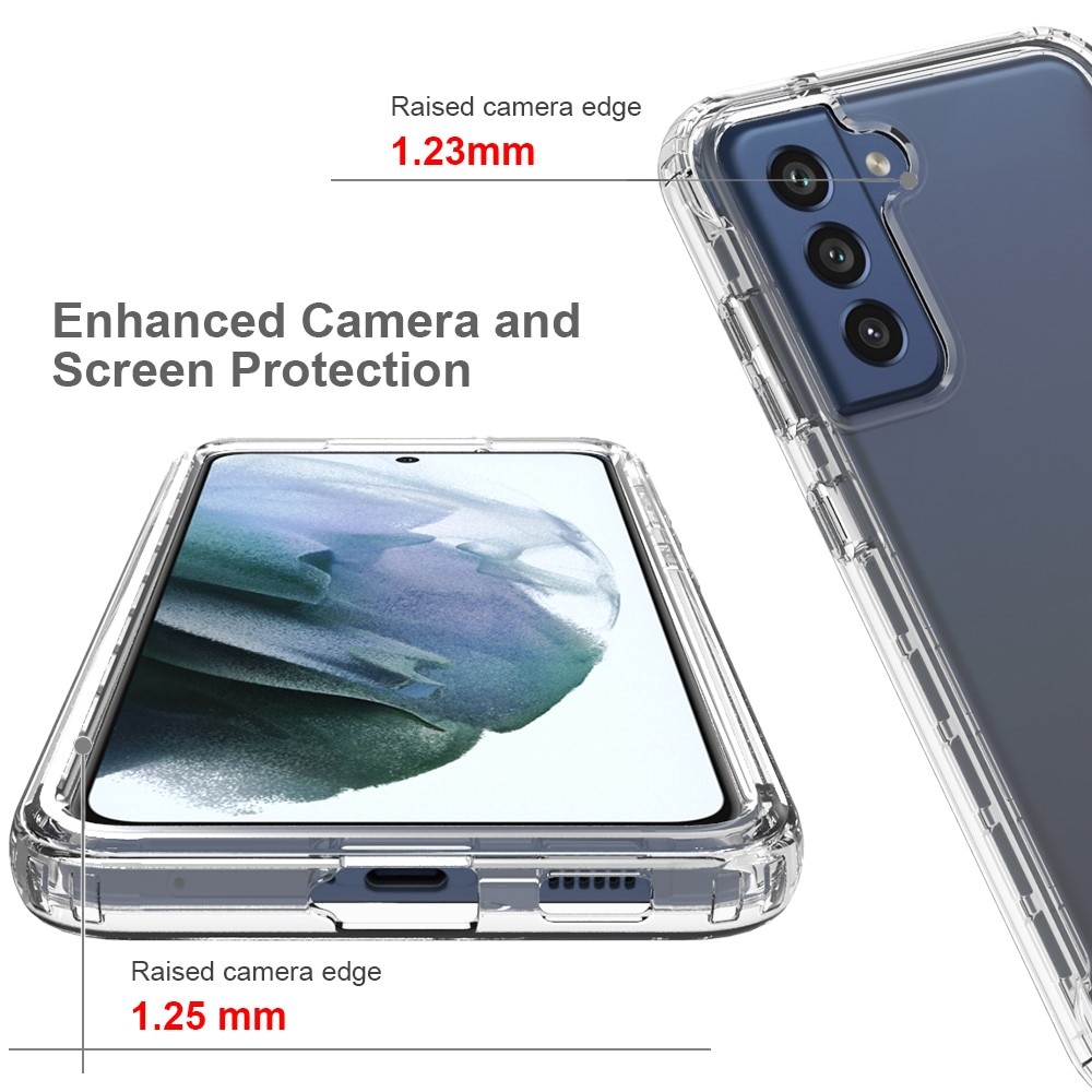 Full Cover Kuori Samsung Galaxy S21 FE kirkas