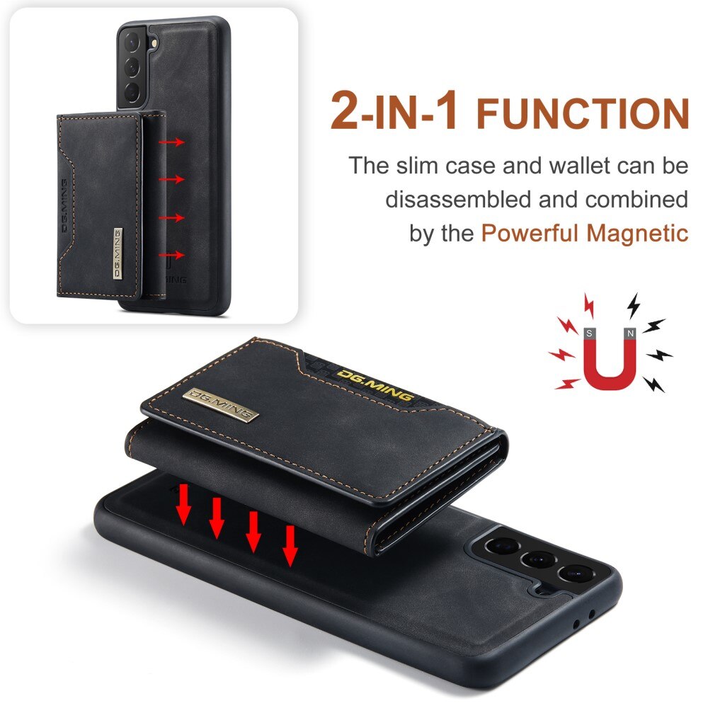 Magnetic Card Slot Case Samsung Galaxy S21 Musta