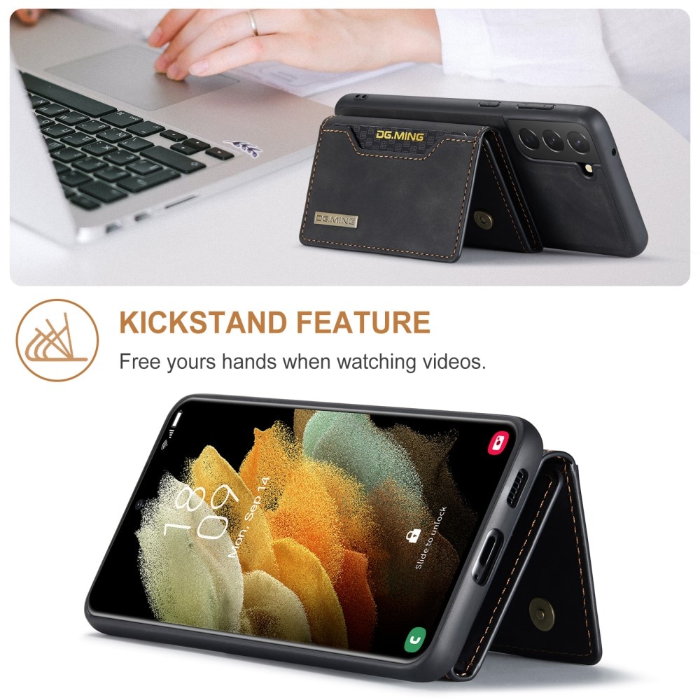 Magnetic Card Slot Case Samsung Galaxy S21 FE Musta