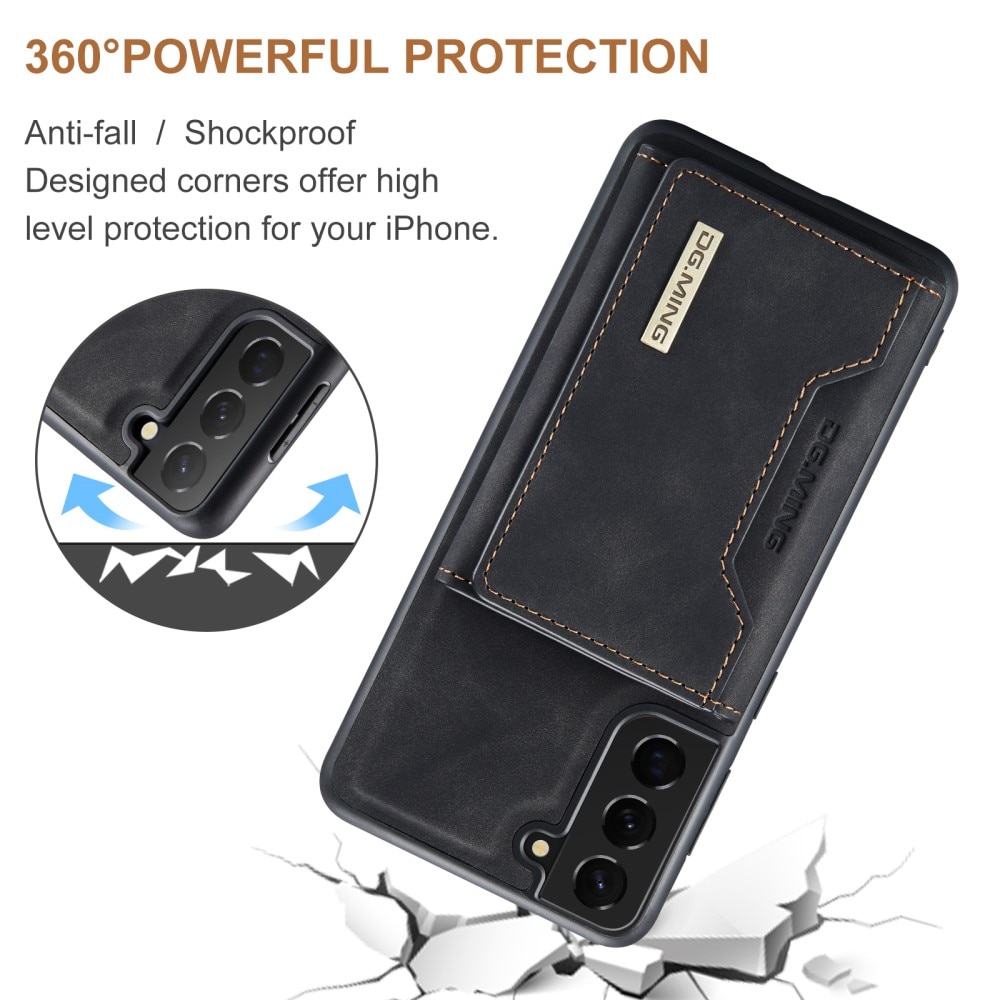 Magnetic Card Slot Case Samsung Galaxy S21 FE Musta
