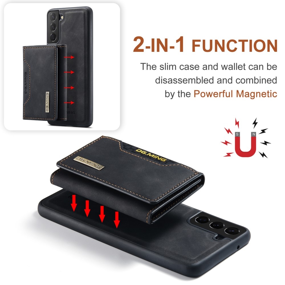 Magnetic Card Slot Case Samsung Galaxy S21 FE Musta