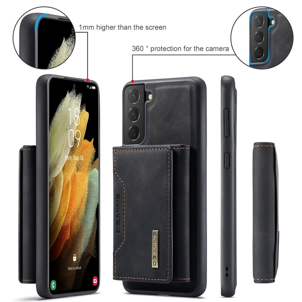 Magnetic Card Slot Case Samsung Galaxy S21 FE Musta